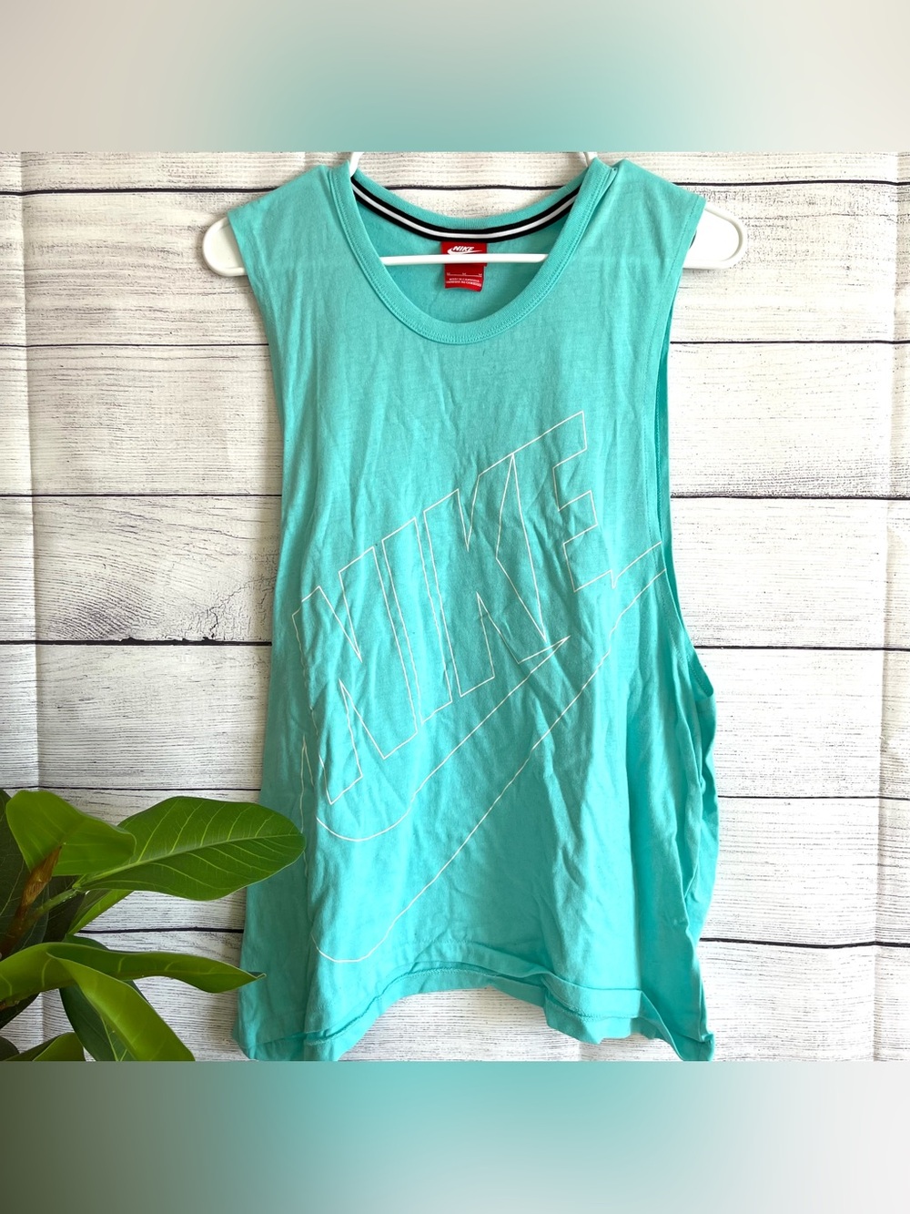 Turquoise Nike muscle tank size medium
